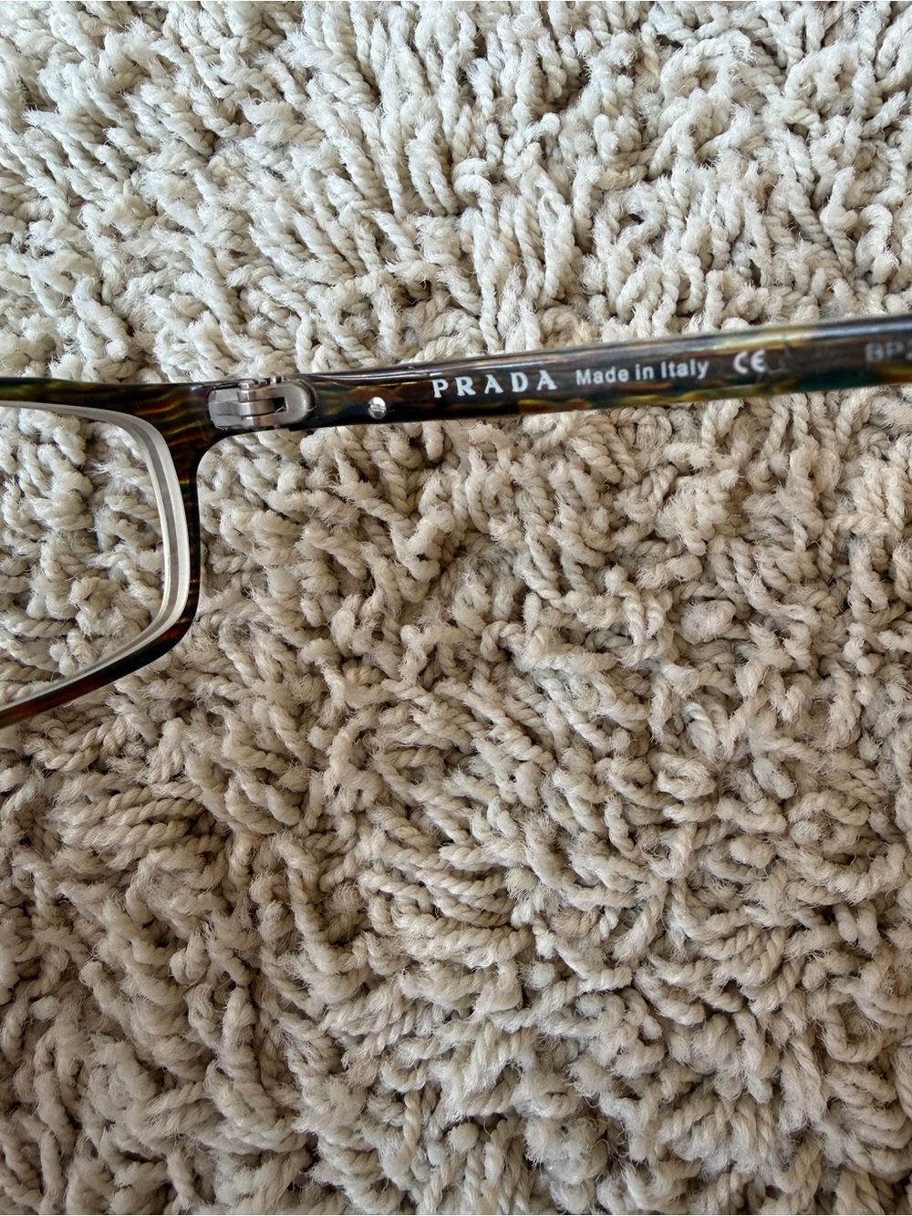 Prada VPR10G 6AK-101 Eyeglass Frames 52-16 Italy Leather Case A3